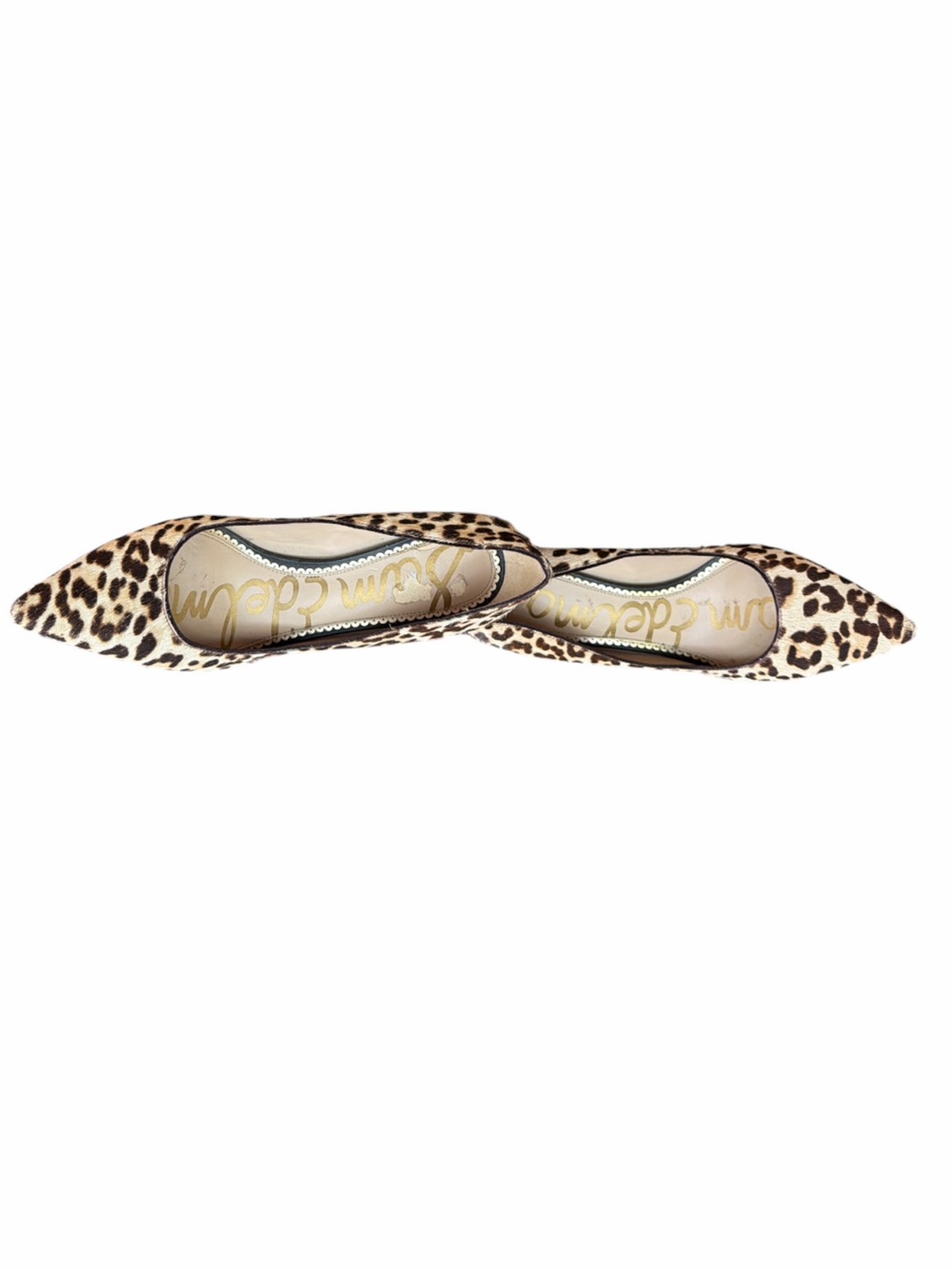 Sam Edelman Leopard Calf Hair Pointed Toe Pumps Heels Size 8 - Picture 9 of 13